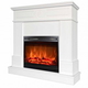 Eлектрическа камина MASOMI, Arlington 23 & Loran-23", 1600W, Бяло дърво - 2t