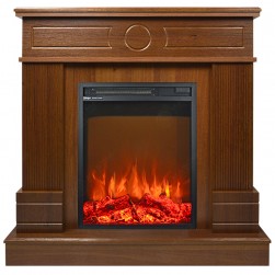 Eлектрическа камина MASOMI, Arlington 23 & Miriam-18", 1600W, Светъл орех