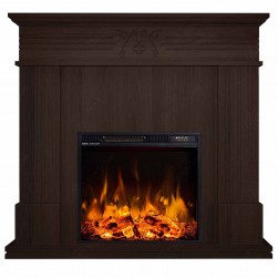 Eлектрическа камина MASOMI, Bird 23 & Frank-20", 1600W, Тъмен орех