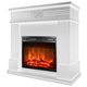 Eлектрическа камина MASOMI, Bird 23 & Loran-23", 1600W, Бяло дърво - 2t
