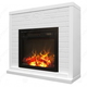 Eлектрическа камина MASOMI, Bremen 17 & Dion-17", 1200W, Бял супермат - 2t