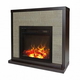 Eлектрическа камина MASOMI, Bremen 17 & Dion-17", 1200W, Тъмен орех - 2t