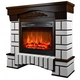 Eлектрическа камина MASOMI, Coventry 26 & Loran-23", 1600W, Тъмен орех - 2t