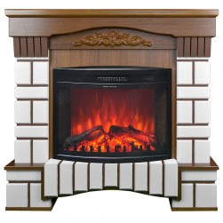 Eлектрическа камина MASOMI, Coventry 26 & Zacky-26", 1600W, Светъл орех