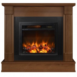 Eлектрическа камина MASOMI, Diplomat 23 & Dion-17", 1200W, Светъл орех