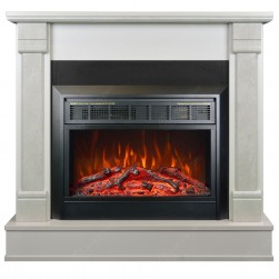 Eлектрическа камина MASOMI, Diplomat 23 & Marsel-26", 1600W, Бежов бетон