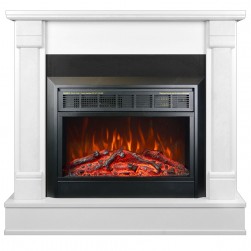Eлектрическа камина MASOMI, Diplomat 23 & Marsel-26", 1600W, Бял супермат