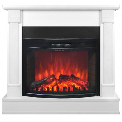 Eлектрическа камина MASOMI, Diplomat 23 & Zacky-26", 1600W, Бял супермат