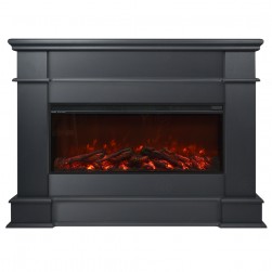 Eлектрическа камина MASOMI, Fabio 35 & Tasmania-35", 1600W, Матов графит