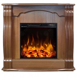 Eлектрическа камина MASOMI, Glazgow 23 & Frank-20", 1600W, Светъл орех