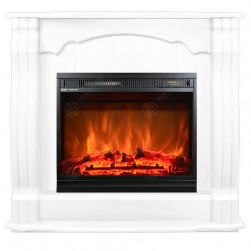 Eлектрическа камина MASOMI, Glazgow 23 & Loran-23", 1600W, Бяло дърво