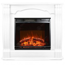 Eлектрическа камина MASOMI, Glazgow 23 & Nexus-23", 1600W, Бяло дърво
