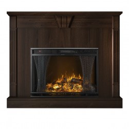 Eлектрическа камина MASOMI, Lotus 29 & Nexus-28", 1600W, Тъмен орех