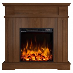 Eлектрическа камина MASOMI, Mari 23 & Frank-20", 1600W, Светъл орех