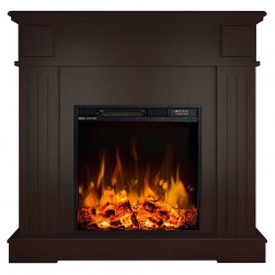 Eлектрическа камина MASOMI, Mari 23 & Frank-20", 1600W, Тъмен орех