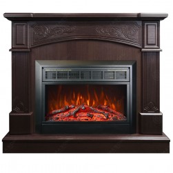 Eлектрическа камина MASOMI, Memphis 26 & Marsel-26", 1600W, Тъмен орех