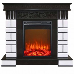 Eлектрическа камина MASOMI, Norton 23 & Miriam-18", 1600W, Тъмен орех