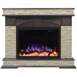 Eлектрическа камина MASOMI, Onyx 26 & Bliss-26", 1600W, Тъмен орех