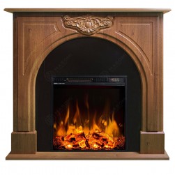 Eлектрическа камина MASOMI, Orient 23 & Frank-20", 1600W, Светъл орех