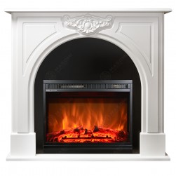Eлектрическа камина MASOMI, Orient 23 & Loran-23", 1600W, Бял супермат