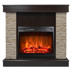Eлектрическа камина MASOMI, Richmond 23 & Loran-23", 1600W, Тъмен орех