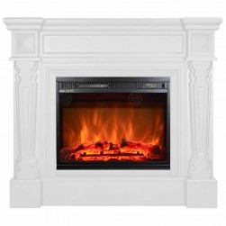 Eлектрическа камина MASOMI, Tallinn 23 & Loran-23", 1600W, Бяло дърво