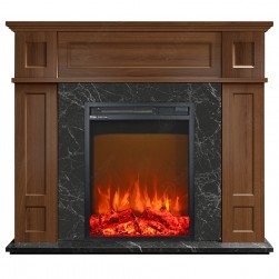 Eлектрическа камина MASOMI, Vilnus 20 & Miriam-18", 1600W, Светъл орех