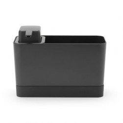 Органайзер за мивка с дозатор за течен сапун Brabantia Dark Grey, Тъмно сив