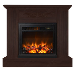 Eлектрическа камина MASOMI, Smith 17 & Dion-17", 1200W, Тъмен орех