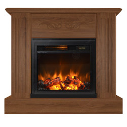 Eлектрическа камина MASOMI, Smith 17 & Dion-17", 1200W, Светъл орех