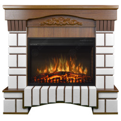 Eлектрическа камина MASOMI, Coventry 26 & Olimp-26", 1600W, Светъл орех