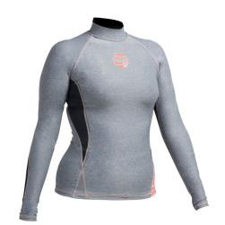 Блуза GUL с UV защита, дамска Swami Rashguard дълъг ръкав MRBK, Сив, 12