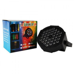 LED мини парти лампа MINI PAR 36 лампи, Черен