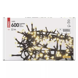 Коледни лампички Emos, D4BW03, 12m, топла светлина, Клъстер, 600 led, 220V,...