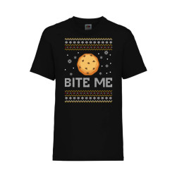 Детска Коледна Тениска Christmas holiday t shirt Tralala Bite me christmas ...