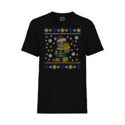 Детска Коледна Тениска Christmas holiday t shirt Tralala Thanos Santa 02, Ч...