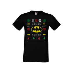 Мъжка Коледна Тениска Christmas Holiday Tralala Batman Christmas 02, Черен,...
