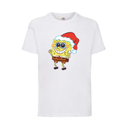 Детска Тениска за Коледа Празници ,Tralala, Spongebob Christmas Hat, Бял, 5...