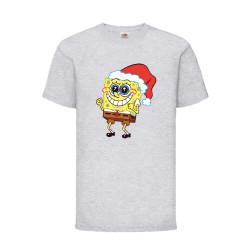 Детска Тениска за Коледа Празници, Tralala, Spongebob Christmas Hat, Светло...