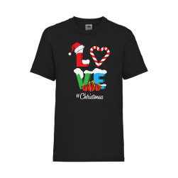 Детска Тениска за Коледа Празници, Tralala ,Love Christmas, Черен, 3-4 г. (...