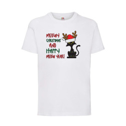Детска Тениска за Коледа Празници, Tralala, Meowy Christmas And Happy Meow ...