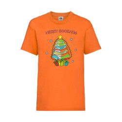 Детска Тениска за Коледа Празници, Tralala ,Merry Bookmas Books Christmas T...