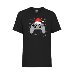 Детска Тениска за Коледа Празници ,Tralala, Christmas Gamer Gamepad, Черен,...