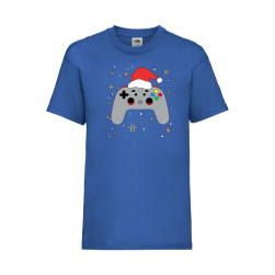 Детска Тениска за Коледа Празници, Tralala, Christmas Gamer Gamepad, Син, 3...