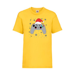 Детска Тениска за Коледа Празници, Tralala, Christmas Gamer Gamepad, Жълт, ...