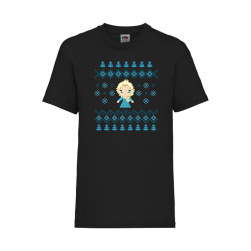 Детска Тениска за Коледа Празници ,Tralala, Frozen Elsa Christmas, Черен, 3...