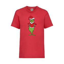Детска Тениска за Коледа Празници, Tralala, Grinch 01, Червен, 3-4 г. (104-...