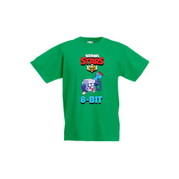 Детска тениска, Tralala, Brawl Stars 8-bit, Зелен, 9-11г.