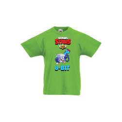 Детска тениска, Tralala, Brawl Stars 8-bit, Зелена мента, 7-8 г.