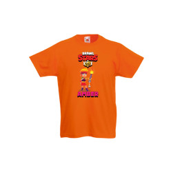 Детска тениска, Tralala, Brawl Stars Amber, Оранжев, 9-11 г.